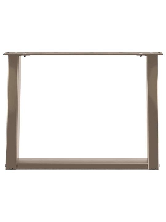 KOHVILAUA JALAD U-KUJULISED 2 TK, NATURAALNE TERAS, 60 X (42–43) CM, TERAS