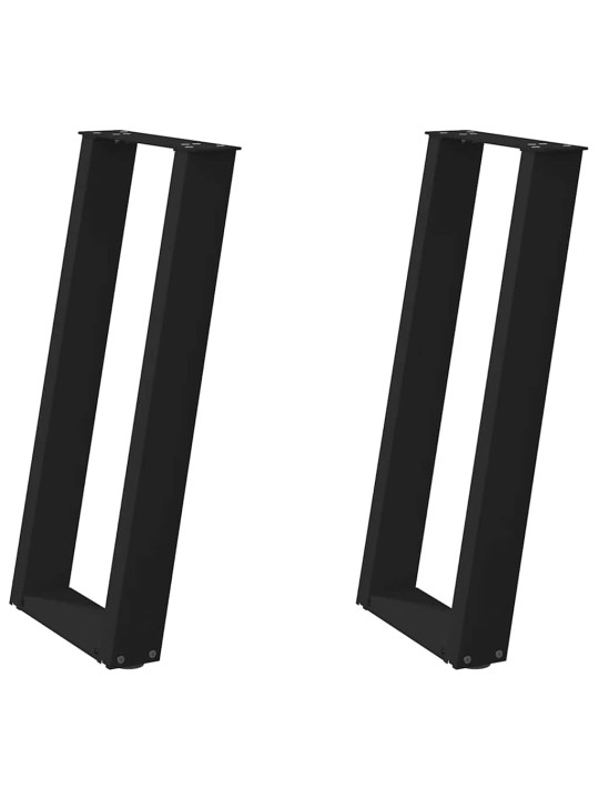KONSOOLLAUA JALAD U-KUJULISED, 2 TK, MUSTAD, 28 X (72–73) CM, TERAS