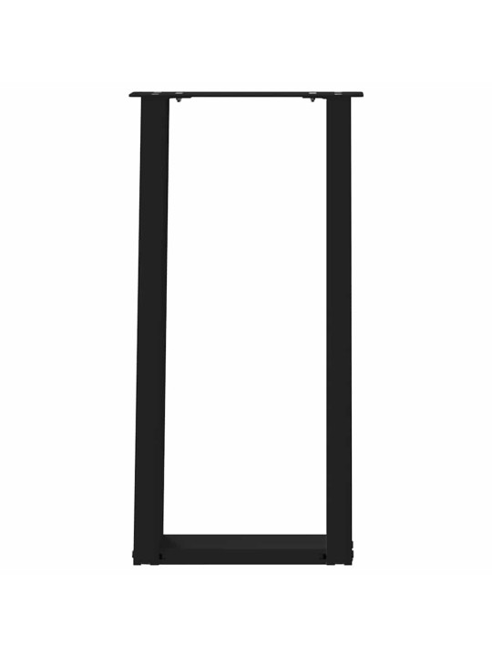 KONSOOLLAUA JALAD U-KUJULISED, 2 TK, MUSTAD, 38 X (72–73) CM, TERAS