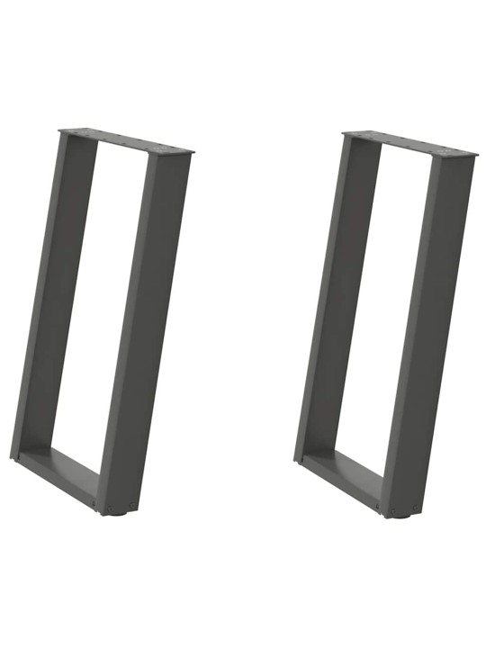 SÖÖGILAUA JALAD U-KUJULISED 2 TK, ANTRATSIITHALL, 50 X (72-73) CM, TERAS