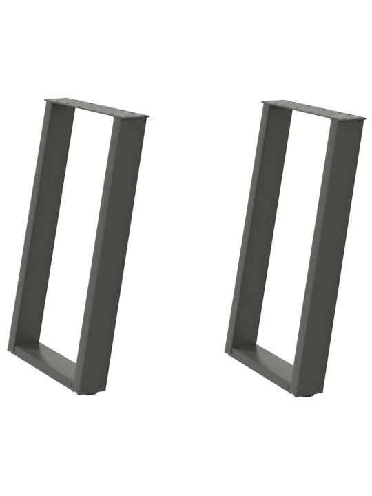 SÖÖGILAUA JALAD U-KUJULISED 2 TK, ANTRATSIITHALL, 60 X (72-73) CM, TERAS