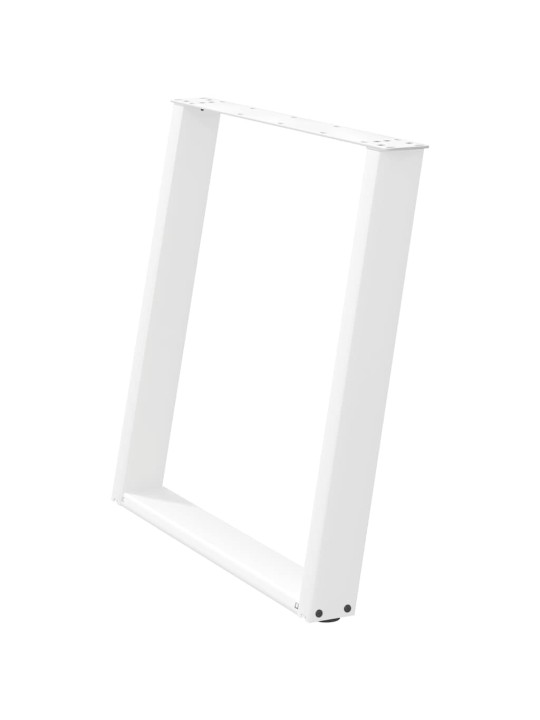 SÖÖGILAUA JALAD U-KUJULISED, 2 TK, VALGED, 70 X (72–73) CM, TERAS
