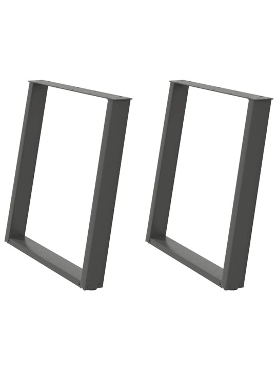 SÖÖGILAUA JALAD U-KUJULISED 2 TK, ANTRATSIITHALL, 70 X (72-73) CM, TERAS