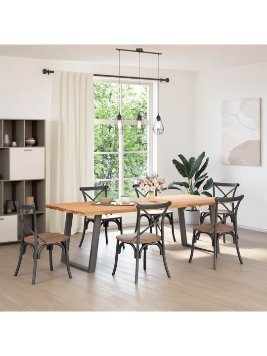 SÖÖGILAUA JALAD U-KUJULISED 2 TK, ANTRATSIITHALL, 70 X (72-73) CM, TERAS