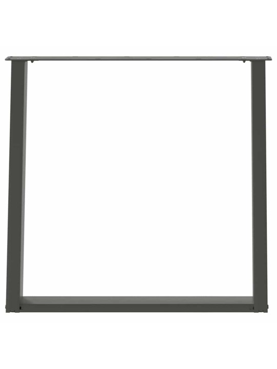 SÖÖGILAUA JALAD U-KUJULISED 2 TK, ANTRATSIITHALL, 70 X (72-73) CM, TERAS