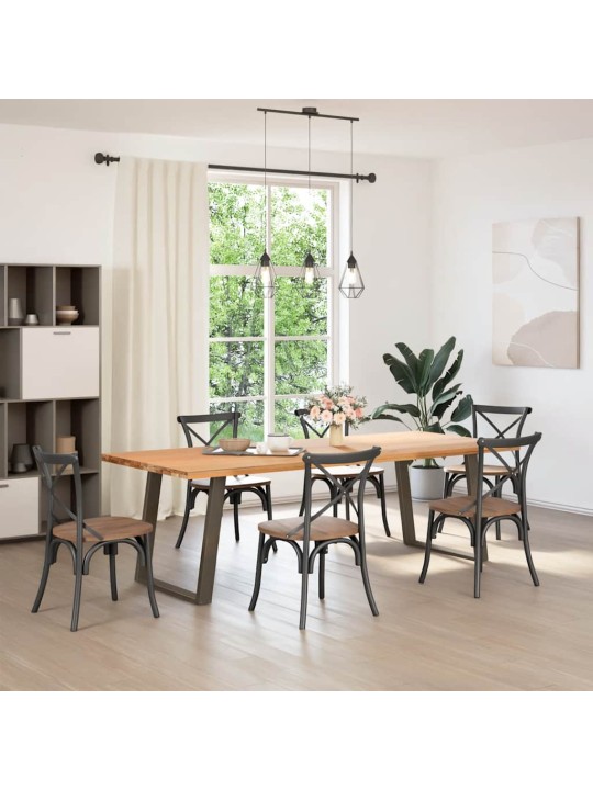 SÖÖGILAUA JALAD U-KUJULISED 2 TK, NATURAALNE TERAS, 70 X (72–73) CM, TERAS