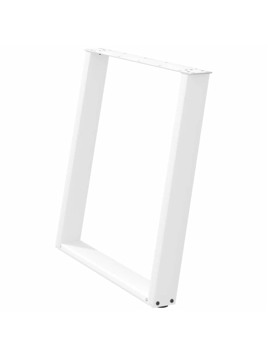 SÖÖGILAUA JALAD U-KUJULISED, 2 TK, VALGED, 80 X (72–73) CM, TERAS