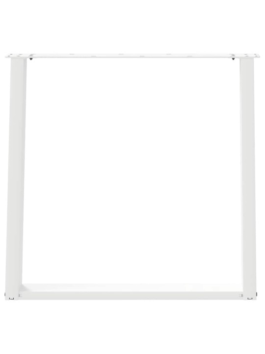 SÖÖGILAUA JALAD U-KUJULISED, 2 TK, VALGED, 80 X (72–73) CM, TERAS