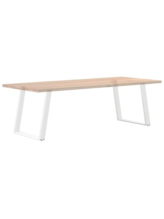SÖÖGILAUA JALAD U-KUJULISED, 2 TK, VALGED, 80 X (72–73) CM, TERAS