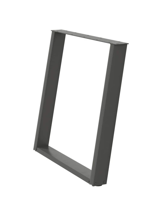 SÖÖGILAUA JALAD U-KUJULISED 2 TK, ANTRATSIITHALL, 80 X (72-73) CM, TERAS