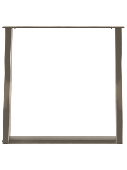 SÖÖGILAUA JALAD U-KUJULISED 2 TK, NATURAALNE TERAS, 80 X (72–73) CM, TERAS