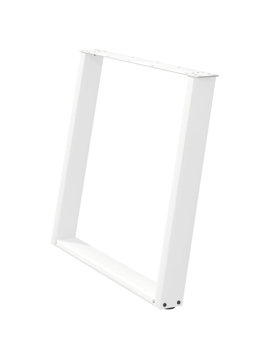SÖÖGILAUA JALAD U-KUJULISED, 2 TK, VALGED, 90 X (72–73) CM, TERAS