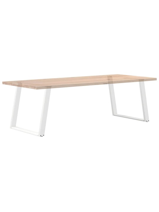 SÖÖGILAUA JALAD U-KUJULISED, 2 TK, VALGED, 90 X (72–73) CM, TERAS