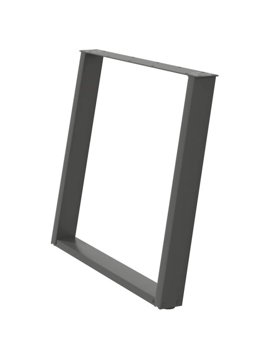 SÖÖGILAUA JALAD U-KUJULISED 2 TK, ANTRATSIITHALL, 90 X (72-73) CM, TERAS