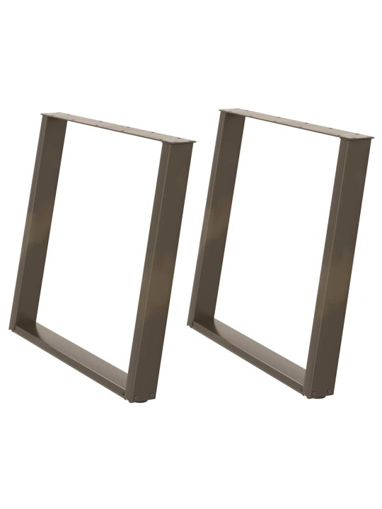 SÖÖGILAUA JALAD U-KUJULISED 2 TK, NATURAALNE TERAS, 90 X (72–73) CM, TERAS