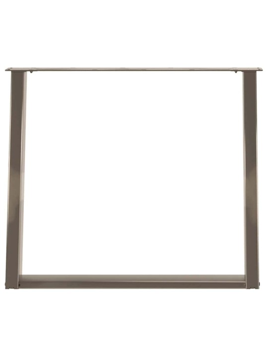 SÖÖGILAUA JALAD U-KUJULISED 2 TK, NATURAALNE TERAS, 90 X (72–73) CM, TERAS