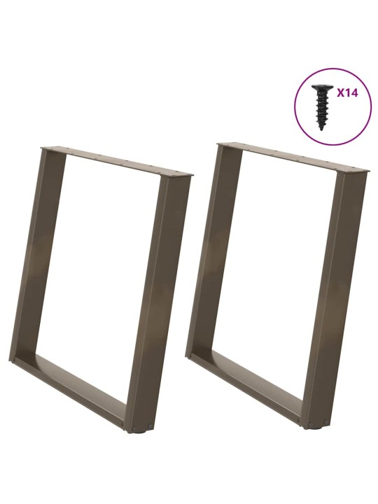 SÖÖGILAUA JALAD U-KUJULISED 2 TK, NATURAALNE TERAS, 100 X (72–73) CM, TERAS