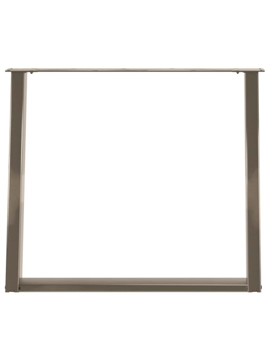 SÖÖGILAUA JALAD U-KUJULISED 2 TK, NATURAALNE TERAS, 100 X (72–73) CM, TERAS