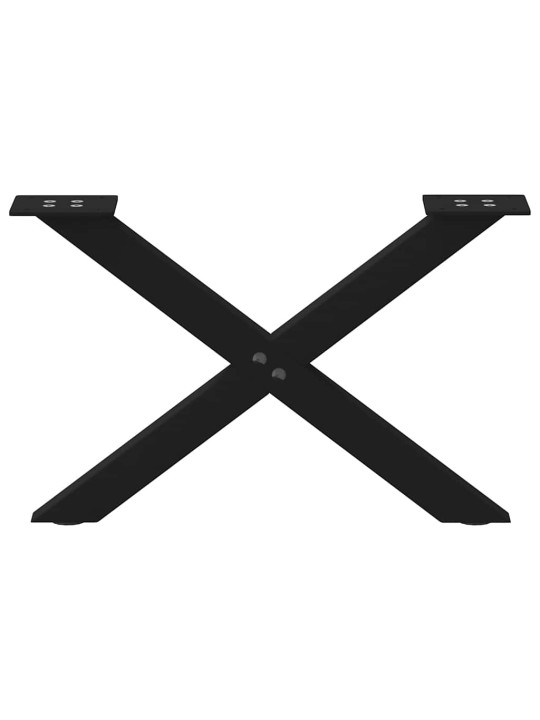 KOHVILAUA JALAD, X-KUJULISED, 2 TK, MUSTAD, 60 X (30–31) CM, TERASEST