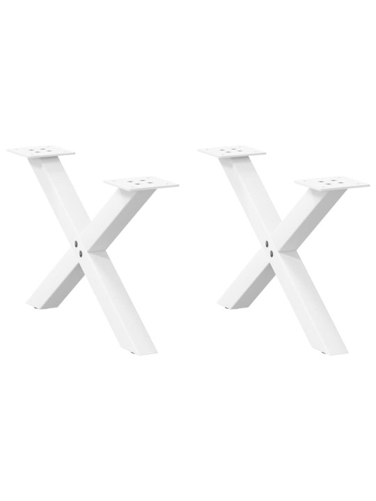 KOHVILAUA JALAD X-KUJULISED 2 TK VALGED 60 X (30-31) CM TERASEST