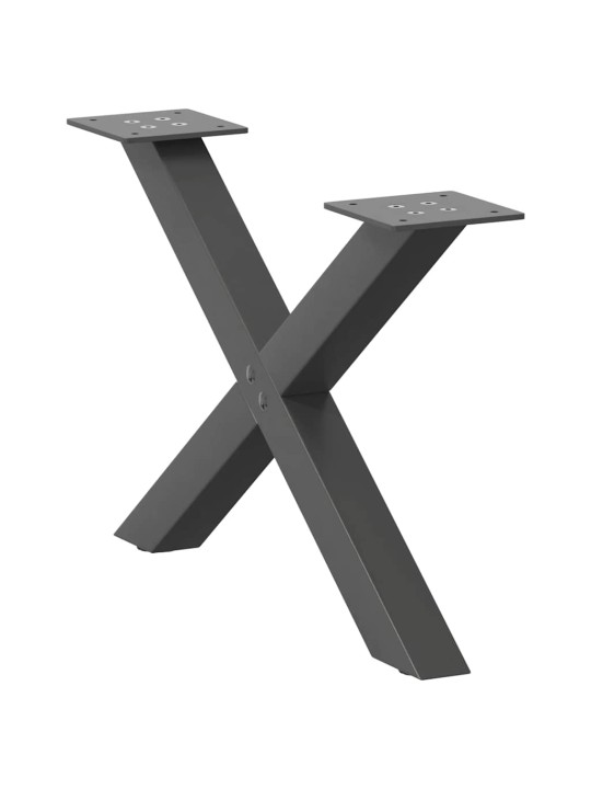 KOHVILAUA JALAD, X-KUJULISED, 2 TK, ANTRATSIITHALL, 60 X (30-31) CM, TERAS