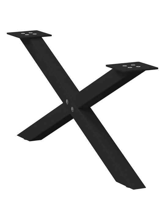 KOHVILAUA JALAD, X-KUJULISED, 2 TK, MUSTAD, 70 X (30–31) CM, TERASEST