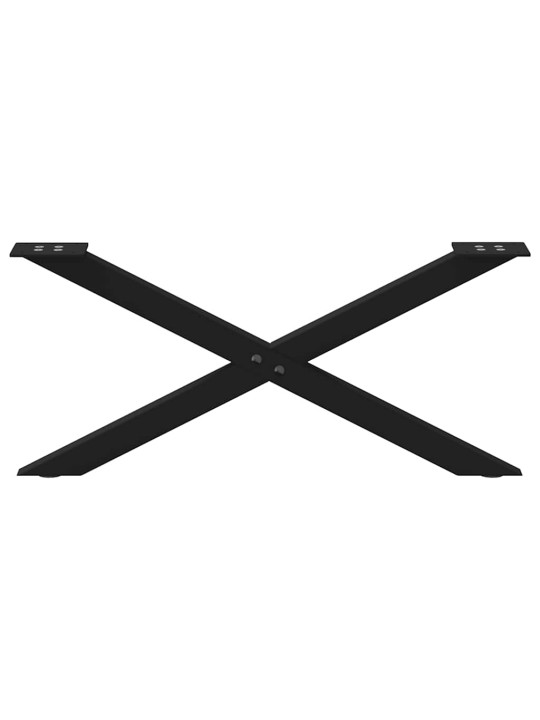 KOHVILAUA JALAD, X-KUJULISED, 2 TK, MUSTAD, 70 X (30–31) CM, TERASEST
