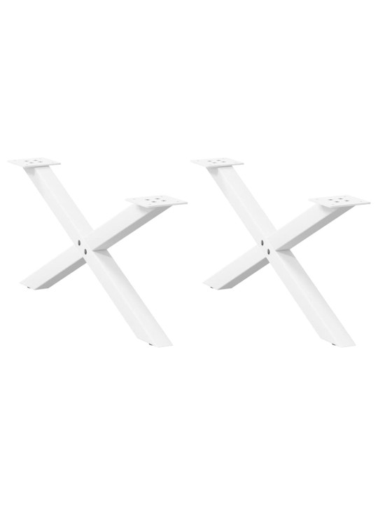 KOHVILAUA JALAD X-KUJULISED, 2 TK, VALGED, 70 X (30–31) CM, TERAS