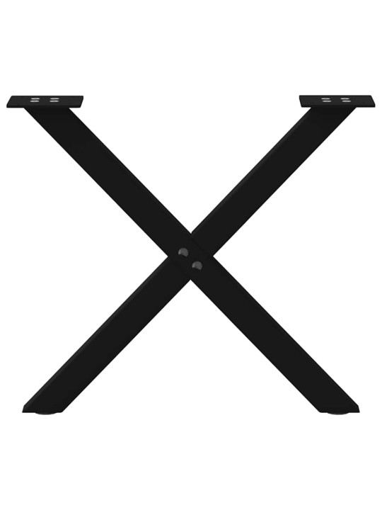 KOHVILAUA JALAD, X-KUJULISED, 2 TK, MUSTAD, 60 X (42–43) CM, TERASEST