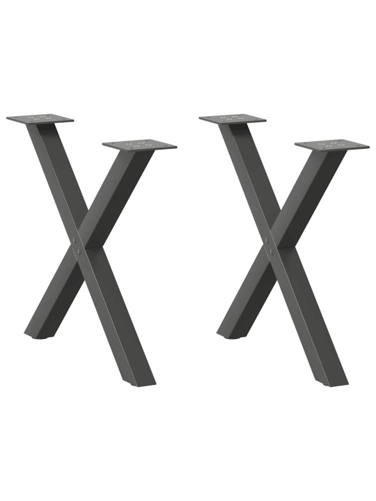KOHVILAUA JALAD, X-KUJULISED, 2 TK, ANTRATSIITHALL, 60 X (42–43) CM, TERAS