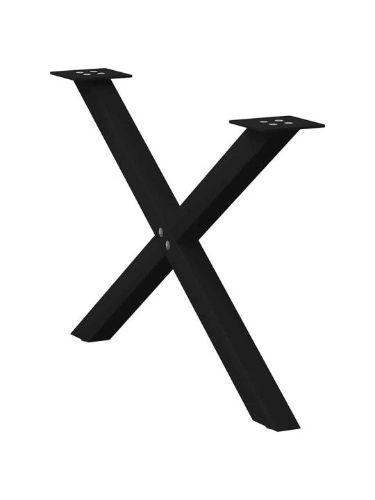 KOHVILAUA JALAD, X-KUJULISED, 2 TK, MUSTAD, 70 X (42–43) CM, TERAS