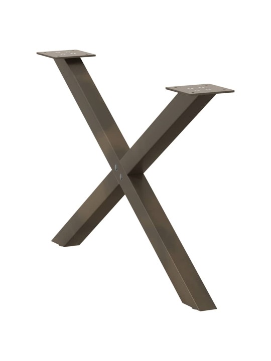 KOHVILAUA JALAD X-KUJULISED 2 TK, NATURAALNE TERAS, 70 X (42–43) CM, TERAS