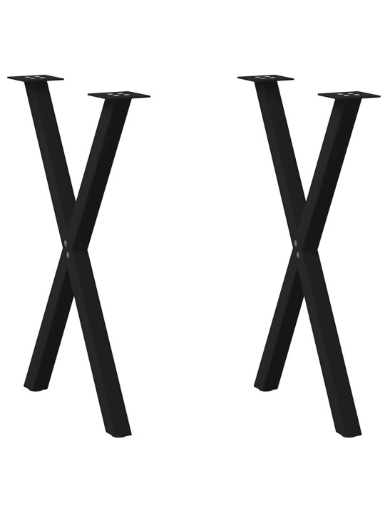 SÖÖGILAUA JALAD, X-KUJULISED, 2 TK, MUSTAD, 50 X (72–73) CM, TERAS