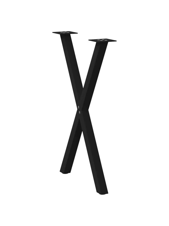 SÖÖGILAUA JALAD, X-KUJULISED, 2 TK, MUSTAD, 60 X (72–73) CM, TERASEST