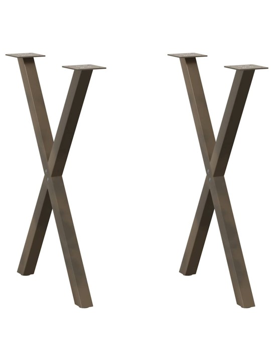 SÖÖGILAUA JALAD, 2 TK, X-KUJULISED, NATURAALNE TERAS, 60 X (72–73) CM, TERAS