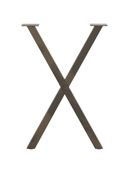 SÖÖGILAUA JALAD, 2 TK, X-KUJULISED, NATURAALNE TERAS, 60 X (72–73) CM, TERAS