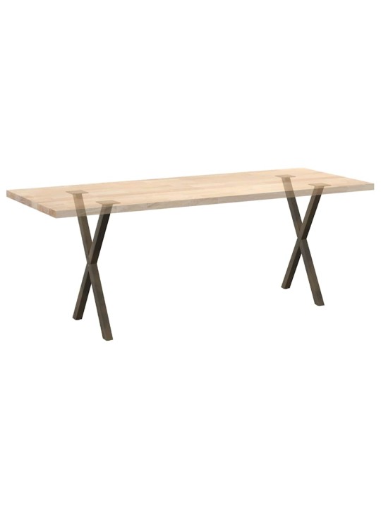 SÖÖGILAUA JALAD, 2 TK, X-KUJULISED, NATURAALNE TERAS, 60 X (72–73) CM, TERAS