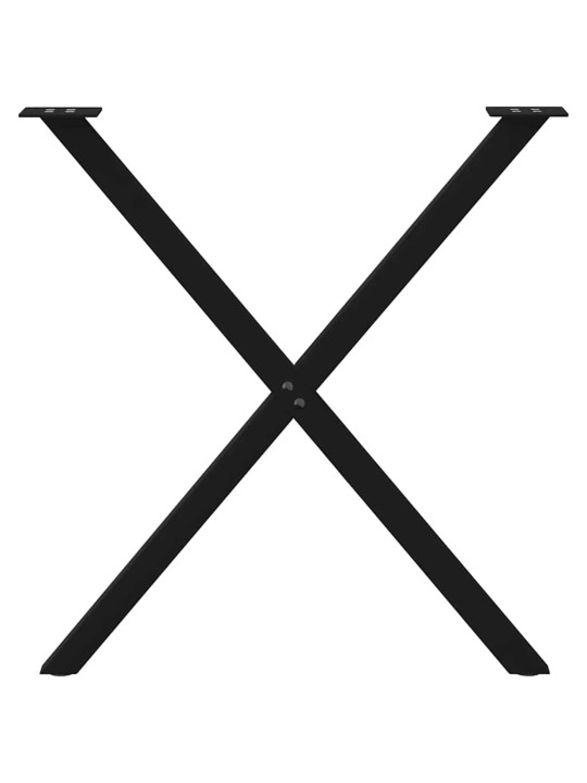 SÖÖGILAUA JALAD, X-KUJULISED, 2 TK, MUSTAD, 70 X (72–73) CM, TERASEST