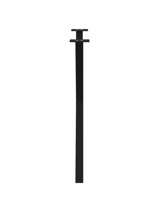 SÖÖGILAUA JALAD, X-KUJULISED, 2 TK, MUSTAD, 70 X (72–73) CM, TERASEST