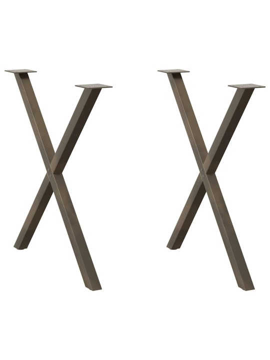 SÖÖGILAUA JALAD, X-KUJULISED, 2 TK, NATURAALNE TERAS, 70 X (72–73) CM, TERAS