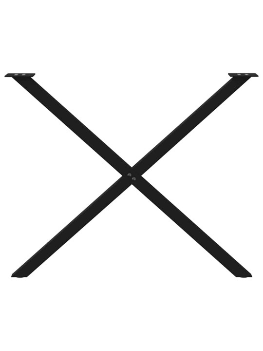 SÖÖGILAUA JALAD, X-KUJULISED, 2 TK, MUSTAD, 90 X (72–73) CM, TERAS