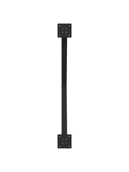 SÖÖGILAUA JALAD, X-KUJULISED, 2 TK, MUSTAD, 90 X (72–73) CM, TERAS