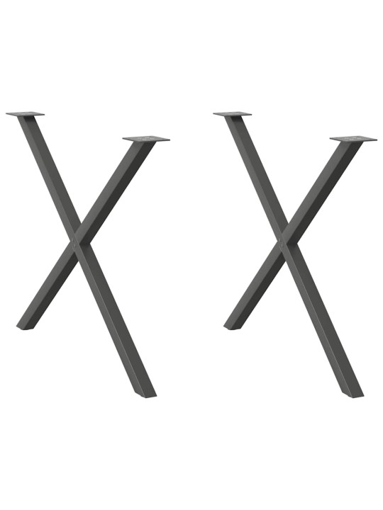 SÖÖGILAUA JALAD, X-KUJULISED, 2 TK, ANTRATSIITHALL, 90 X (72–73) CM, TERAS
