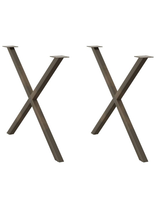 SÖÖGILAUA JALAD X-KUJULISED 2 TK, NATURAALNE TERAS, 90 X (72–73) CM, TERAS