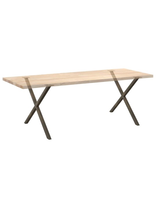 SÖÖGILAUA JALAD X-KUJULISED 2 TK, NATURAALNE TERAS, 90 X (72–73) CM, TERAS