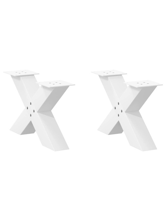 KOHVILAUA JALAD X-KUJULISED 2 TK VALGED 60 X (30-31) CM TERASEST