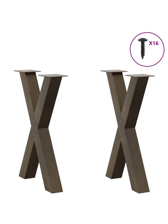 SÖÖGILAUA JALAD, X-KUJULISED, 2 TK, NATURAALNE TERAS, 50 X (72–73) CM, TERAS