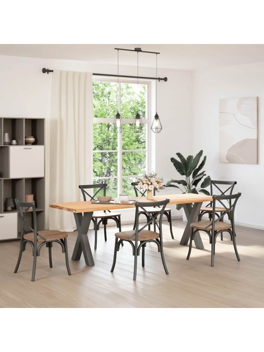 SÖÖGILAUA JALAD, X-KUJULISED, 2 TK, ANTRATSIITHALL, 60 X (72-73) CM, TERAS