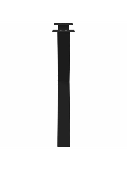 SÖÖGILAUA JALAD, X-KUJULISED, 2 TK, MUSTAD, 70 X (72–73) CM, TERASEST