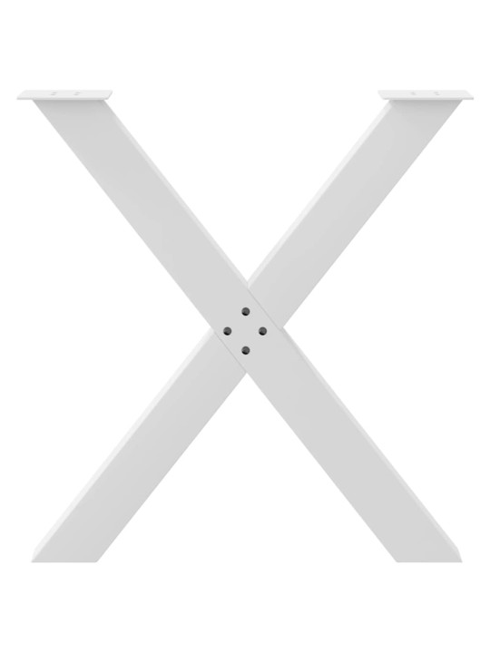 SÖÖGILAUA JALAD, X-KUJULISED, 2 TK, VALGED, 70 X (72–73) CM, TERAS